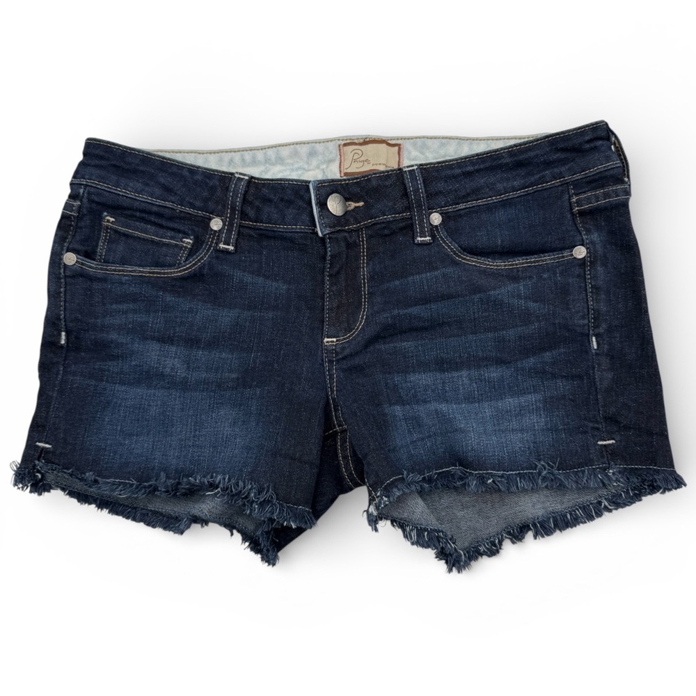 Paige Premium‎ Denim Women’s Stretch Dark Wash Hem Cutoff Size 27